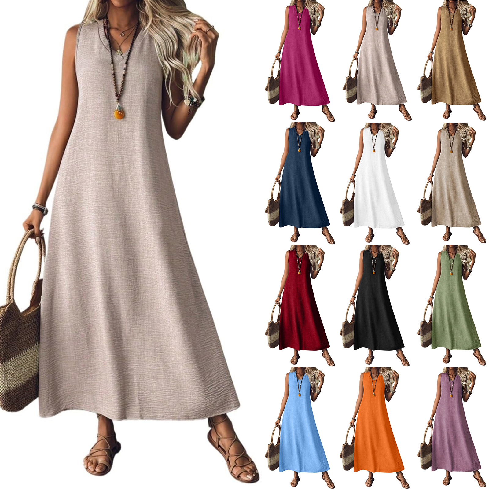 summer dress sleevless