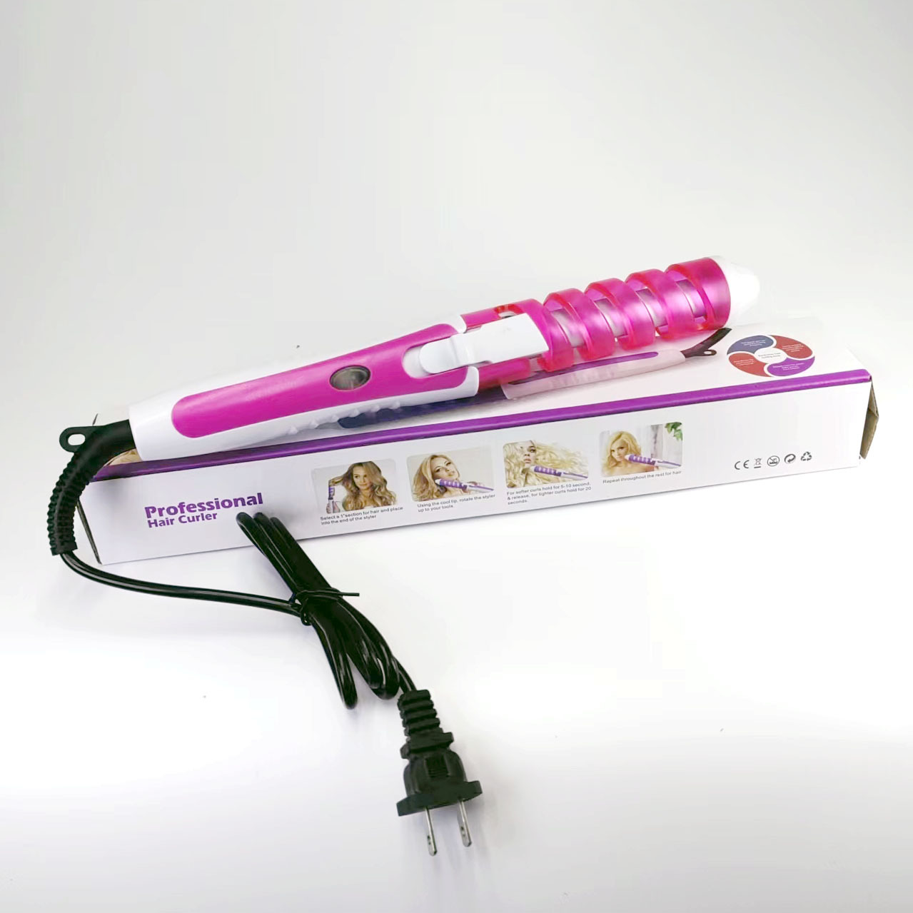 Cruce fronterizo de huevo clip de cabello varilla de cabello rizador automático gran onda rizador de cabello dormitorio portátil mayorista image 26