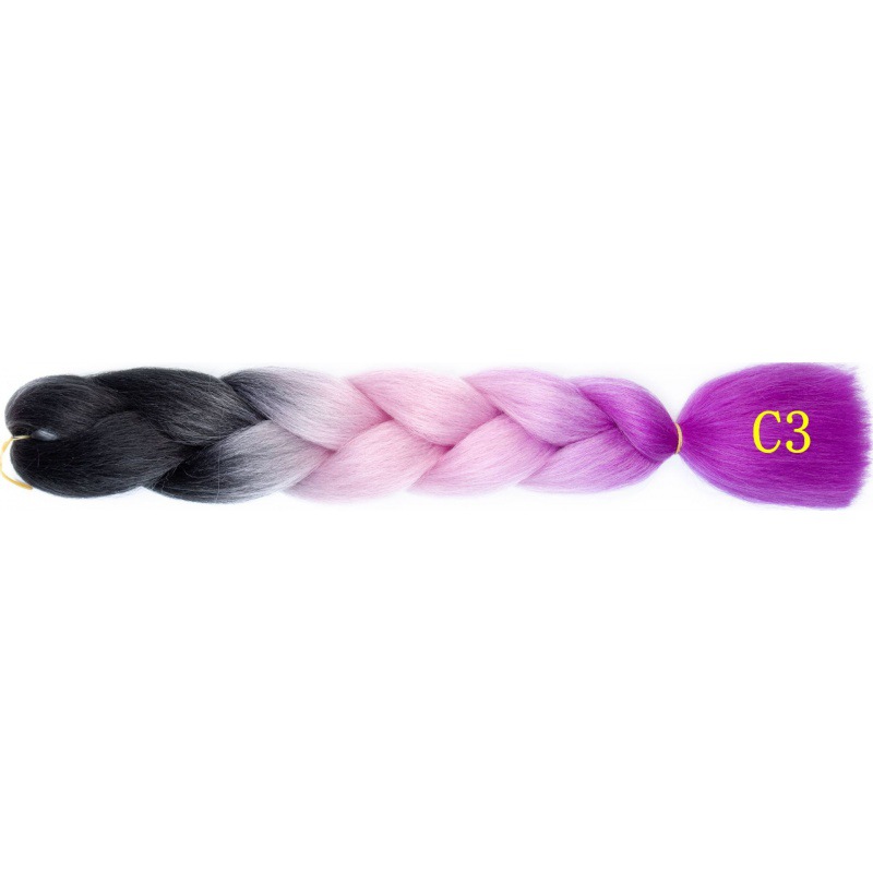 Extensiones de trenzas jumbo de 24 pulgadas, cabello sintético para trenzar