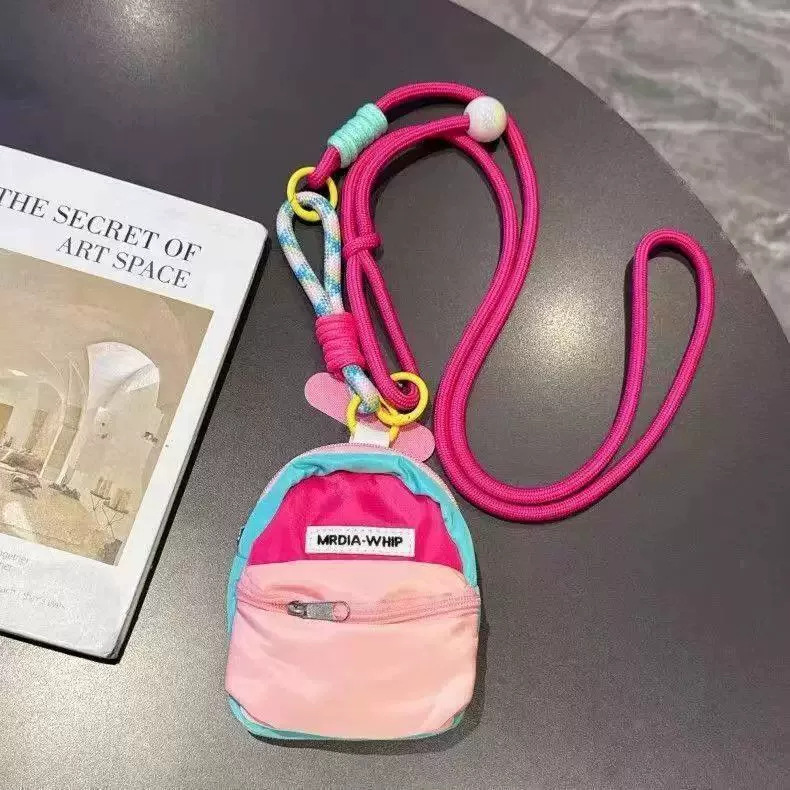 Correa Cruzada con Monedero para Celular de Poliéster, Decorativo, Anti-pérdida y Desmontable para Al Aire Libre