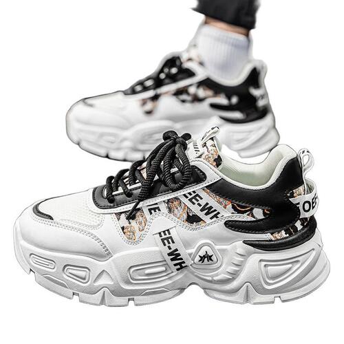 New Breathable Fashion Sneakers, Versatile Trendy Sports Shoes for Men, Thick Sole Ins Dad Shoes for Men, Summer Men's Shoes