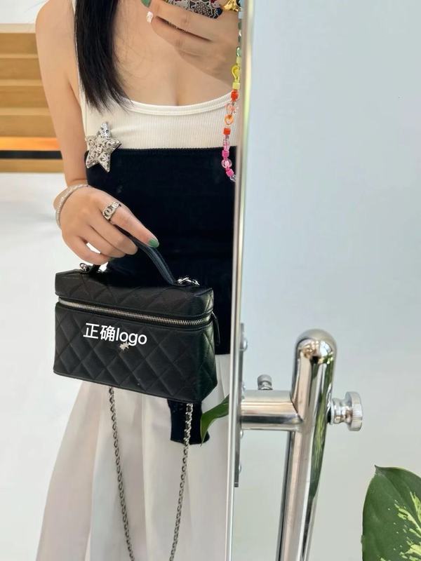 2025新款星星小香风牛皮菱格手提盒子小包包单肩包斜挎包女包|undefined