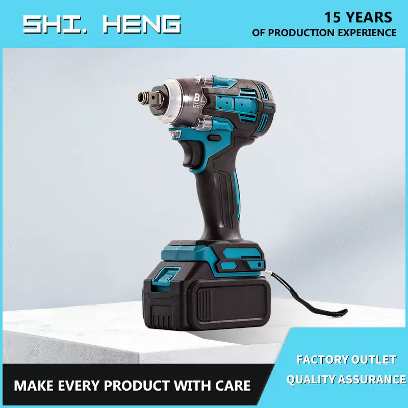 跨境外贸锂电电动扳手强扭起子机大功率汽修冲击风炮