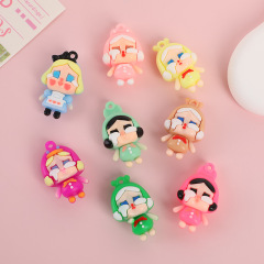 卡通眼泪娃娃钥匙扣创意可爱公仔汽车钥匙链挂饰礼品包包软胶挂件