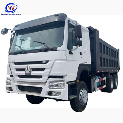 Howo 6*4 rear eight-wheel dump truck for transporting soil, high-power engineering dump truck exported to Africa (Yük maşınları)