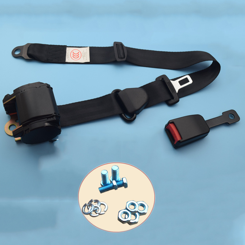 Car Seat Belts for Buses, Trucks and Buses, Automatic Retractable Three-Point Main and Passenger Seat Belts Including Emergency Locking Seat Belts