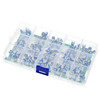 150pcs 6mm RM065 Blue and White Intrandable resistance box package 15 specifications 10 100R-1M each