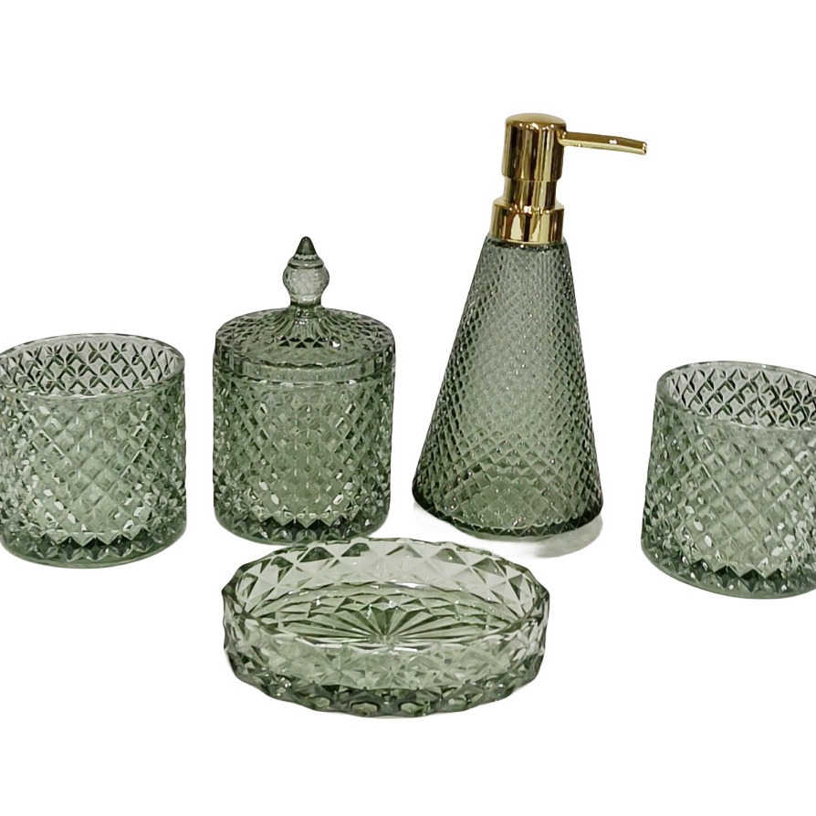 2023 otoño nuevo otoño y el invierno popular casa moderna color árbol de Navidad triángulo dispensador de jabón de vidrio