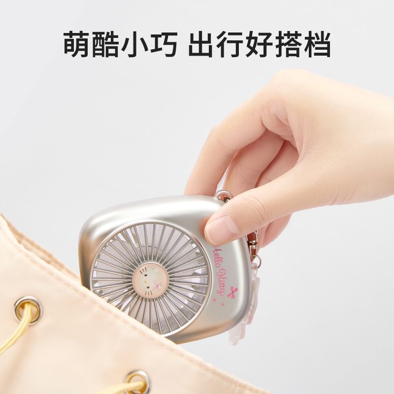 MINISO名創優品有名ブランドペンダント500mAhシルバーペンダント小型ファン長持ちかわいい学生の日のギフト女性用|undefined