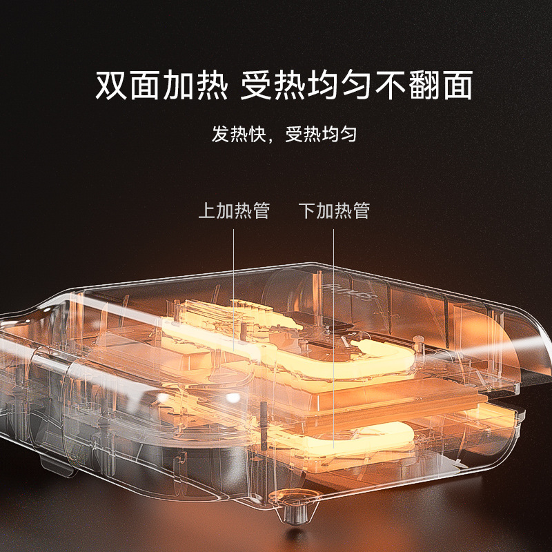 mollyestelle双盘三明治早餐机家用多功能华夫饼轻食机小型面包机|undefined