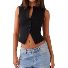 K 99043 Sleeves Vest Women 2025 Summer �������䱳��