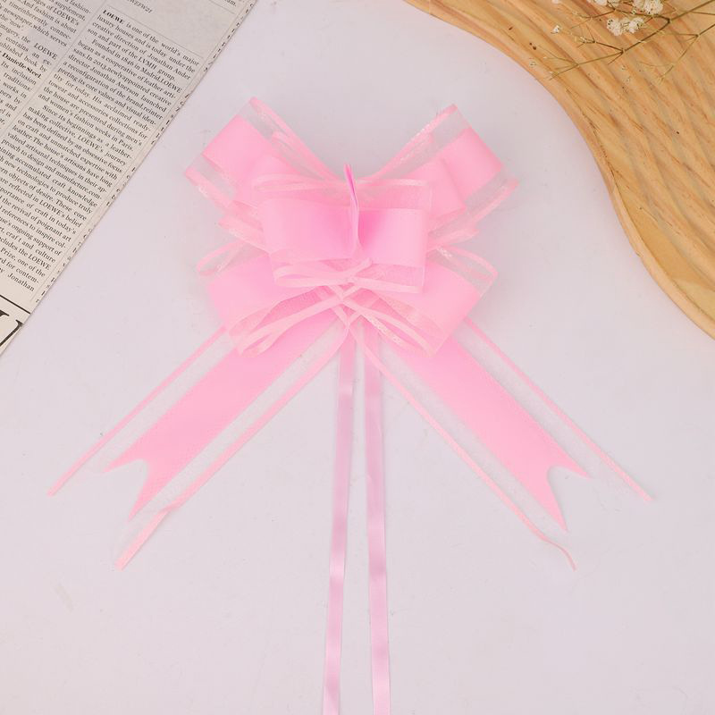 Navidad regalo decoración gasa Garland flor embalaje para hornear boda fiesta de cumpleaños al por mayor