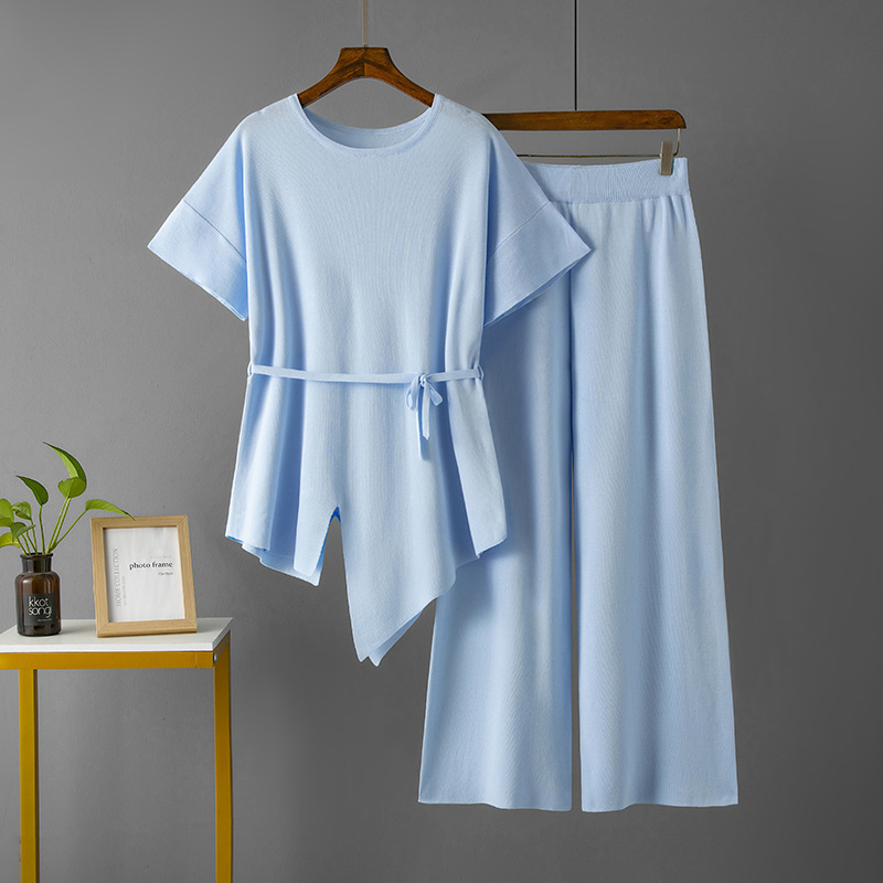 486g Weight Half Sleeve Sleeve Length Viscose fiber Fabric Type Pant Co-ord Set Sets Type 2 Pieces Set Quantity Holiday, Daily Occasion Round Neck Neckline Slim Fit Type Solid Color Pattern Summer, Spring Season Women's Gender Elegant, Streetwear Style Holiday Daily Women's Elegant Streetwear Solid Color Viscose Fiber Pant Co-ord Set Pants Sets 23