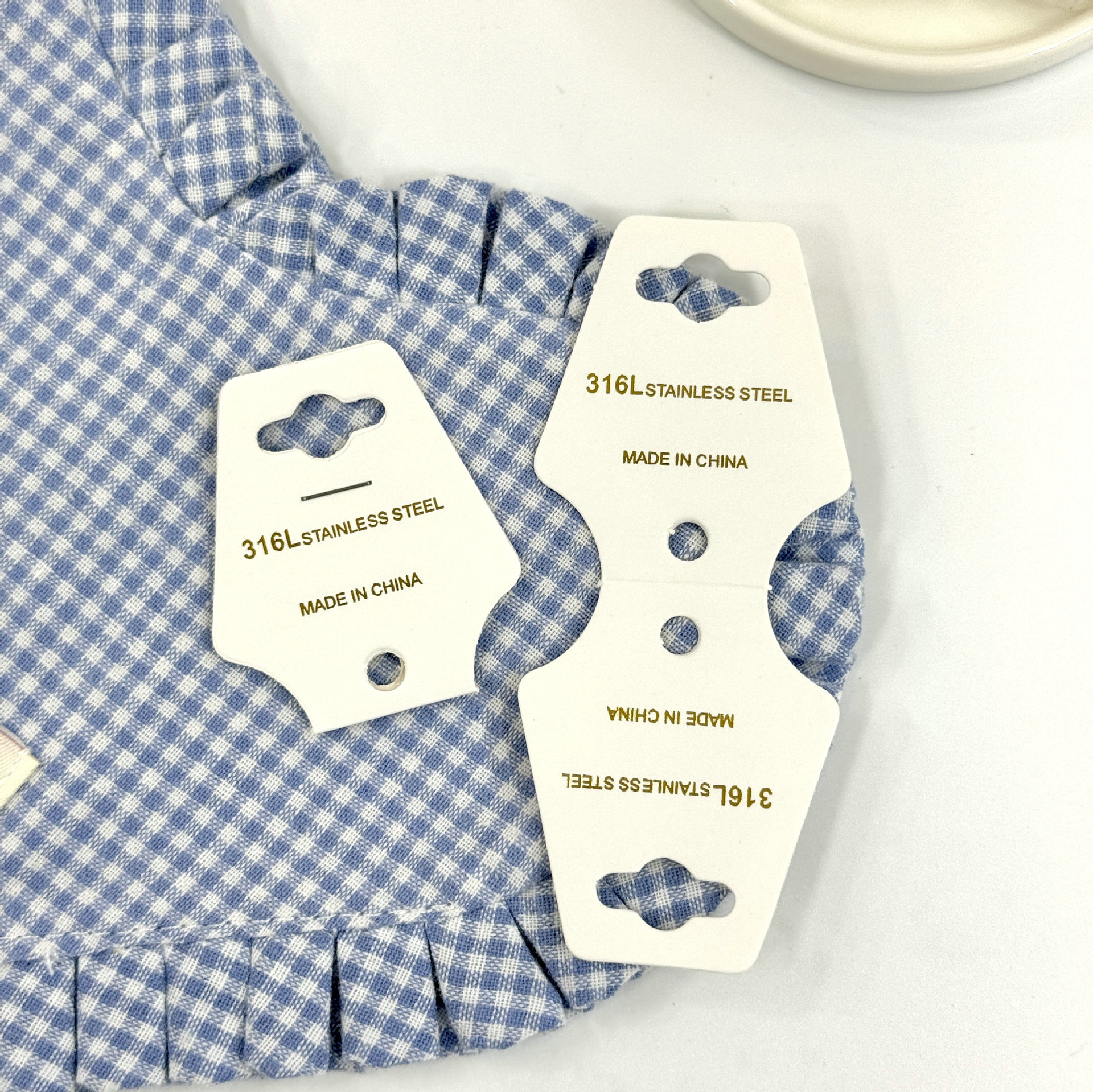 厂家现货折叠项链卡纸大号耳环纸卡耳钉卡片首饰耳饰包装背卡卡头