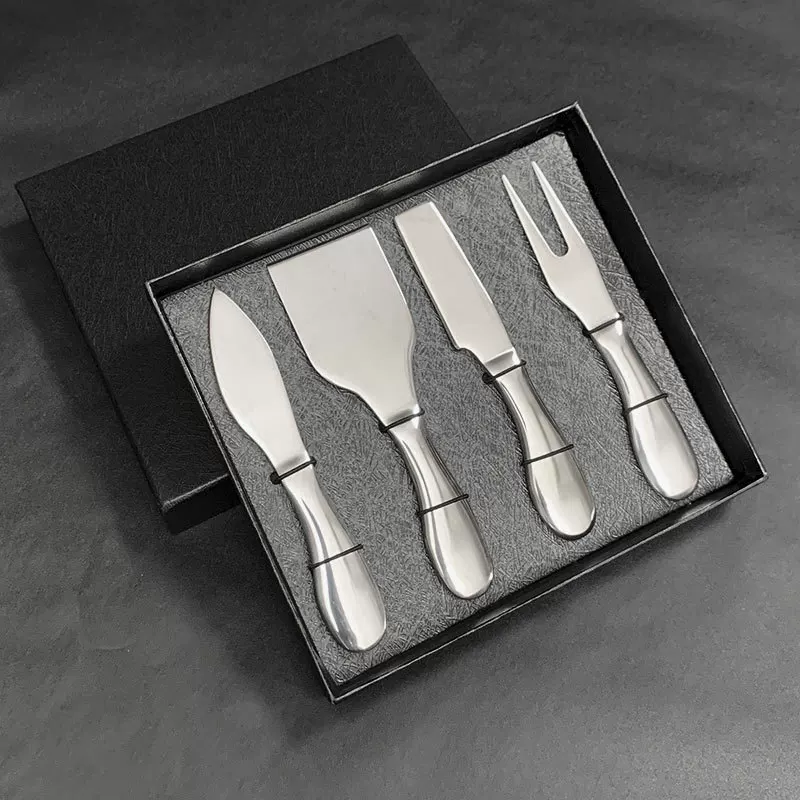 Gift box stainless steel, set, oil, fruit fork, shovel, (Cross-border trading), 4 pieces