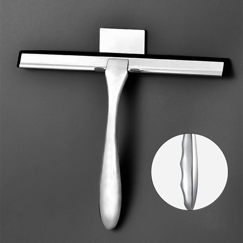 Stainless Steel Wiper Glass Wiper Kitchen Floor Cleaning Scraper Household Window Glass Window Cleaner