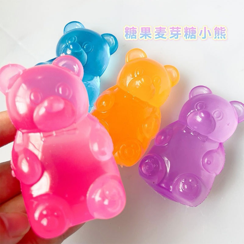 Popular on Xiaohongshu: Little Bear Maltose Squishy Toy - Q-elastic, transparent bear shape, tactile and stress-relieving Popular on Xiaohongshu: Little Bear Maltose Squishy Toy - Q-elastic, transparent bear shape, tactile and stress-relieving