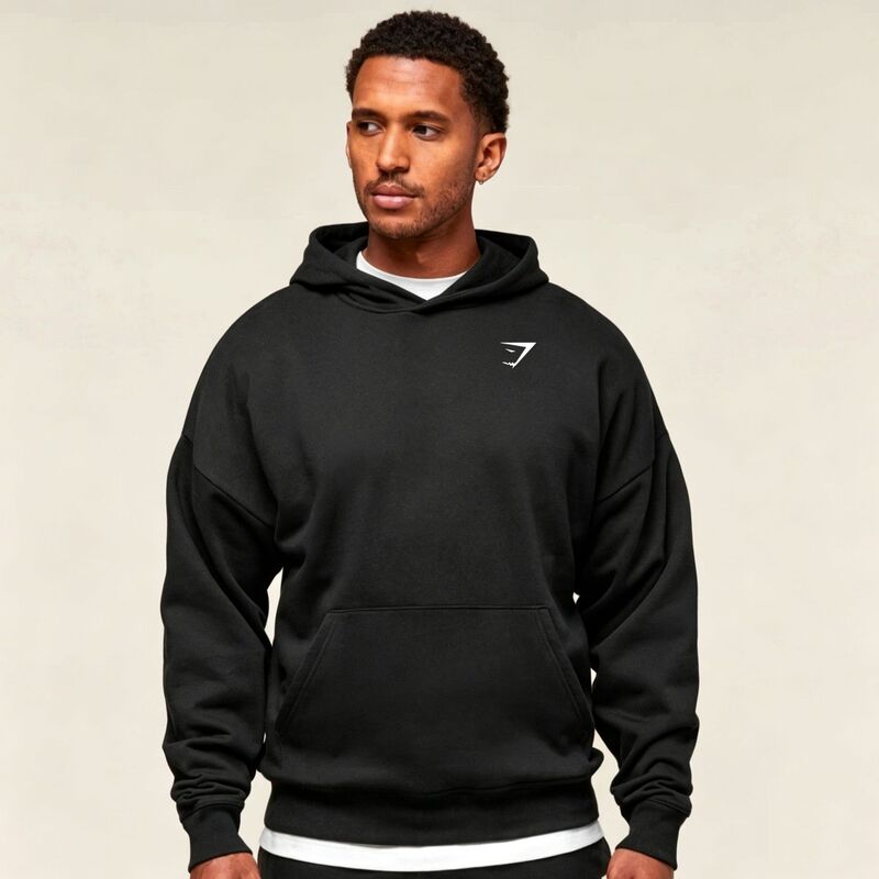 Cross-Border New Gym Muscle Fitness Sports Men's Hooded Sweatshirt Casual Running Home Cotton Sweatshirt Trendy Brand Cross-Border New Gym Muscle Fitness Sports Men's Hooded Sweatshirt Casual Running Home Cotton Sweatshirt Trendy Brand