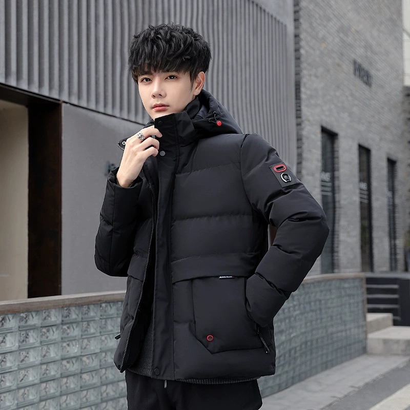Зимнее высококачественное пуховое пальто с хлопковой подкладкой, мужское утолщенное теплое мужское пальто, корейское повседневное пальто с хлопковой подкладкой, пальто с хлопковой подкладкой может быть двумя открытыми
