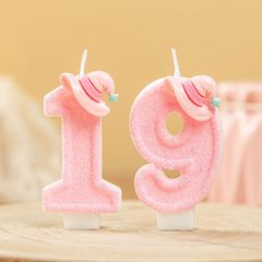 国境を越えた電子商取引デジタル誕生日ロマンチックなギフトキャンドルソイワックスピンク魔女帽子Amazon AliExpress限定