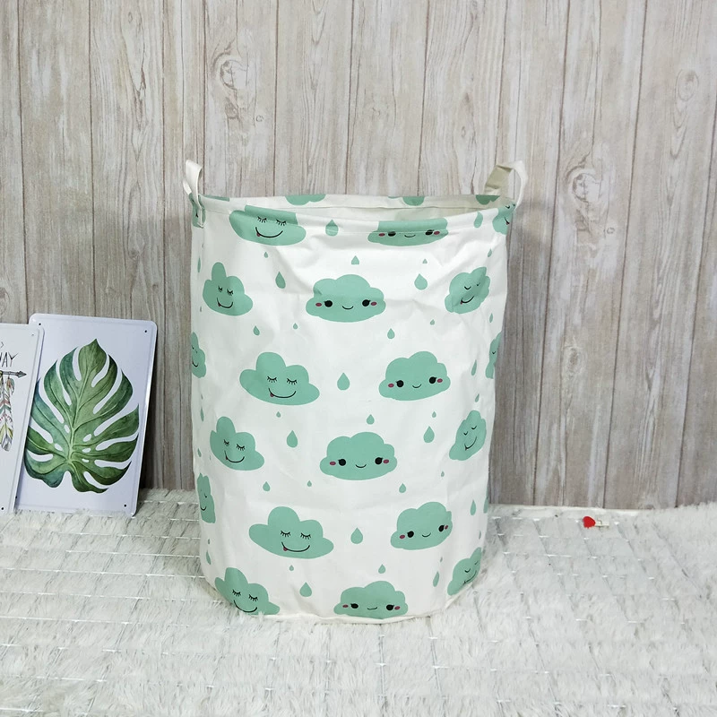 Cartoon laundry basket, big cloth, foldable storage system, toy, home decor