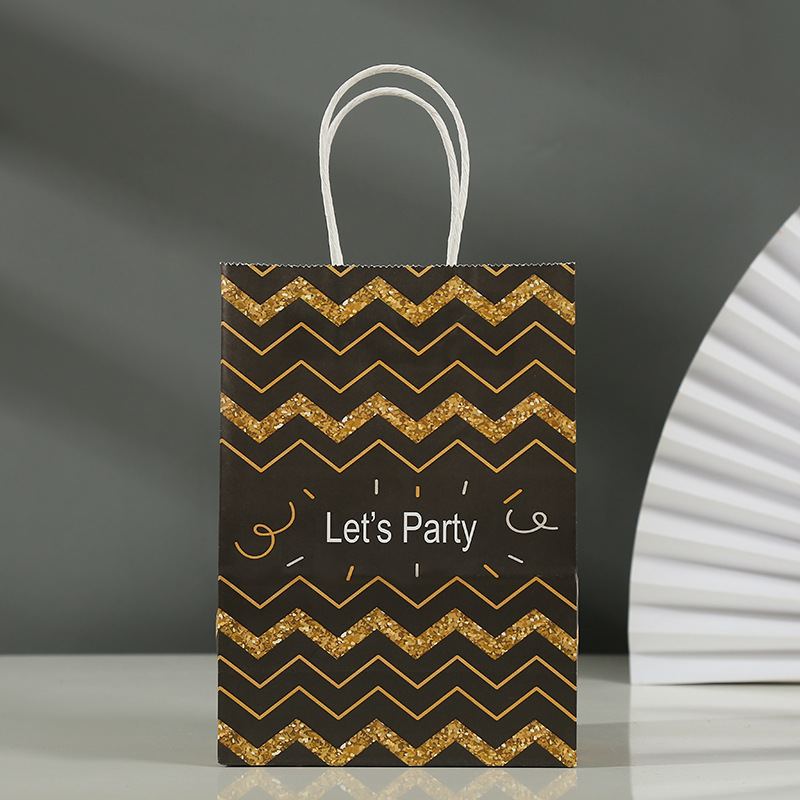 Birthday Fashion Stripe Paper Party Gift Bags display picture 2