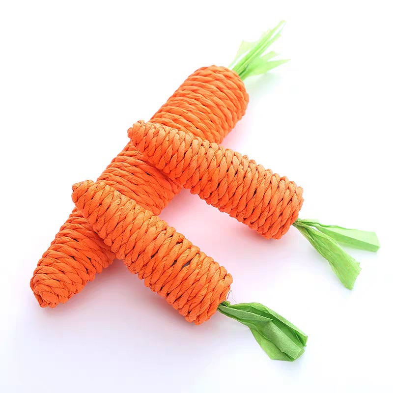 Cute Pastoral Paper String Carrot Pet Toys display picture 2