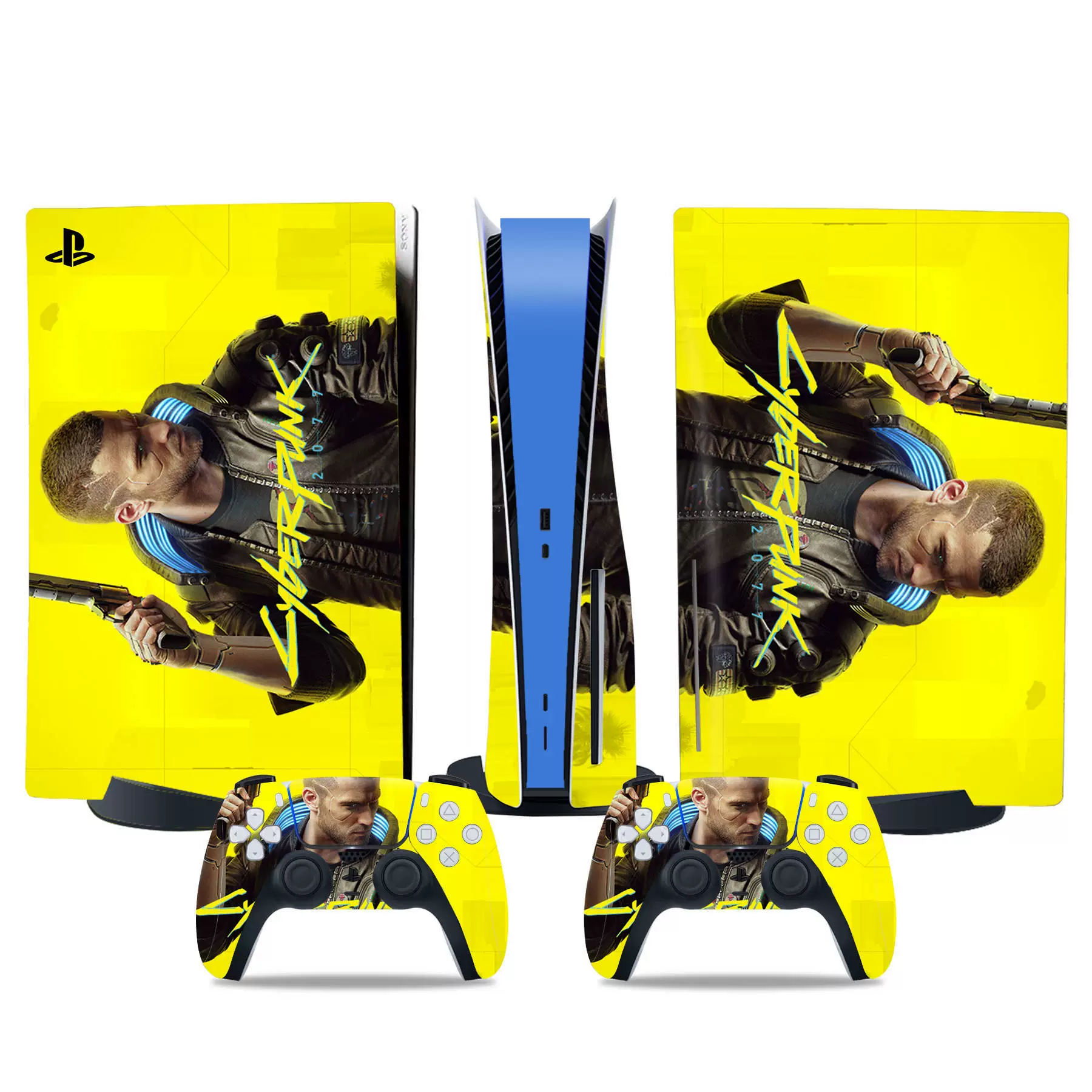 PS5 console skin, optical drive version, colorful vinyl film, removable adhesive