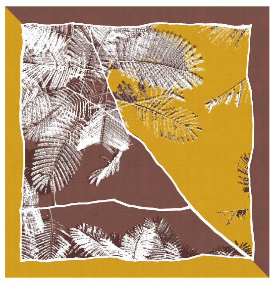 Versión coreana de la nueva bufanda de seda cuadrada pequeña de cachemira pura de 70cm impresa, bufanda de flor de anacardo grande, disponible en stock transfronterizo