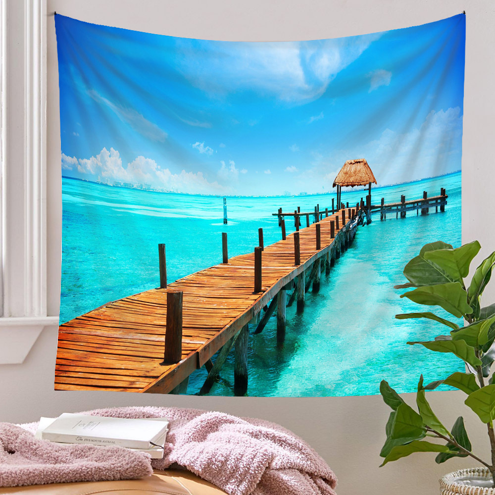 Bohemian Scenery Painting Wall Decoration Cloth Tapestry Wholesale Nihaojewelry display picture 61