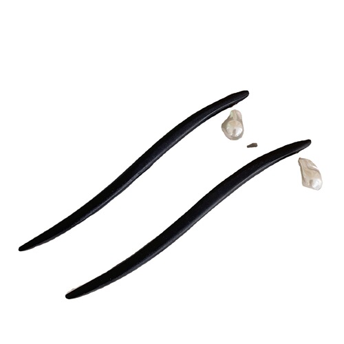 Chinese-style hairpin, simple, modern and high-end, pearl pendant, wooden hairpin, ancient style Hanfu, daily hairpin, hairpin
