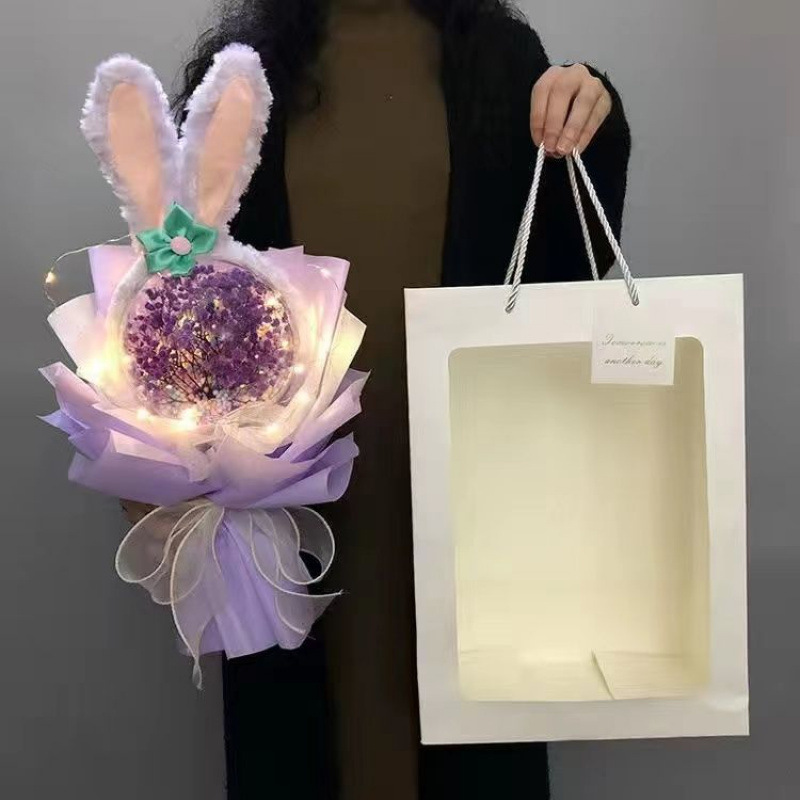 母の日、ベビーブレス、プリザーブドフラワー、スターデュー、漫画の花束、女の子や友達への誕生日プレゼント|undefined