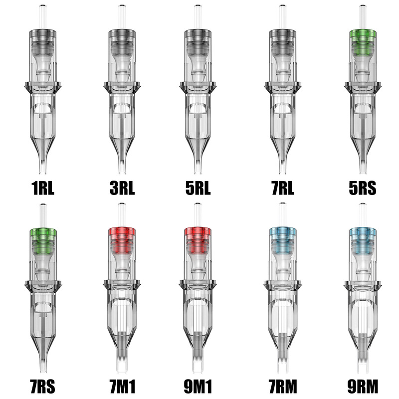 Cross-border hot tattoo integrated needle mixed model tattoo cartridge with packaging suitable tattoo pen tattoo tool