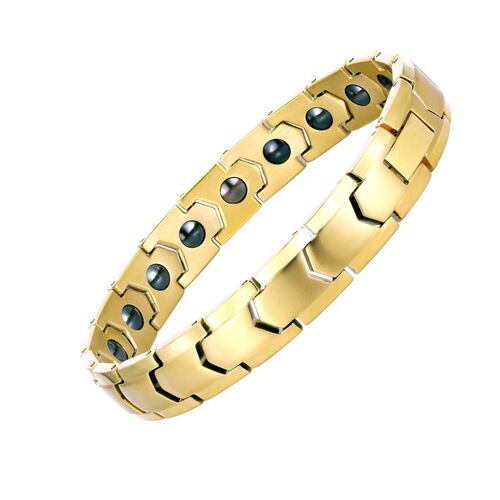 Dongguan Tengda Titanium Steel Bracelet Wholesale Magnetic Stone Bracelet European and American Men's Accessories Stainless Steel Supply