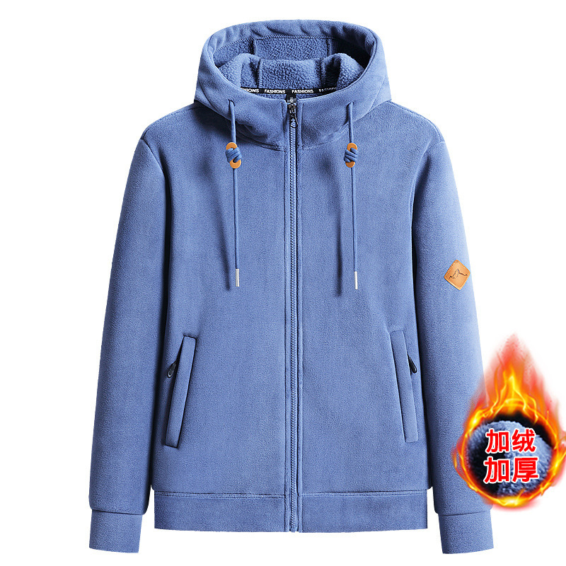 Invierno australiano fleece hombres y mujeres abrigo al aire libre engrosado cálido suéter con capucha polar fleece vivir al por mayor