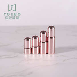1-5ml玫瑰金滚珠瓶 2ml电镀走珠瓶 3ml精油瓶玻璃瓶