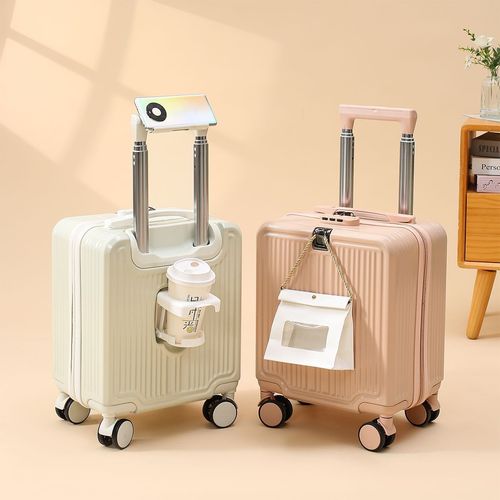14-inch travel suitcase with lightweight universal wheels, aluminum alloy, durable and shock-resistant, essential student short-trip suitcase, free shipping