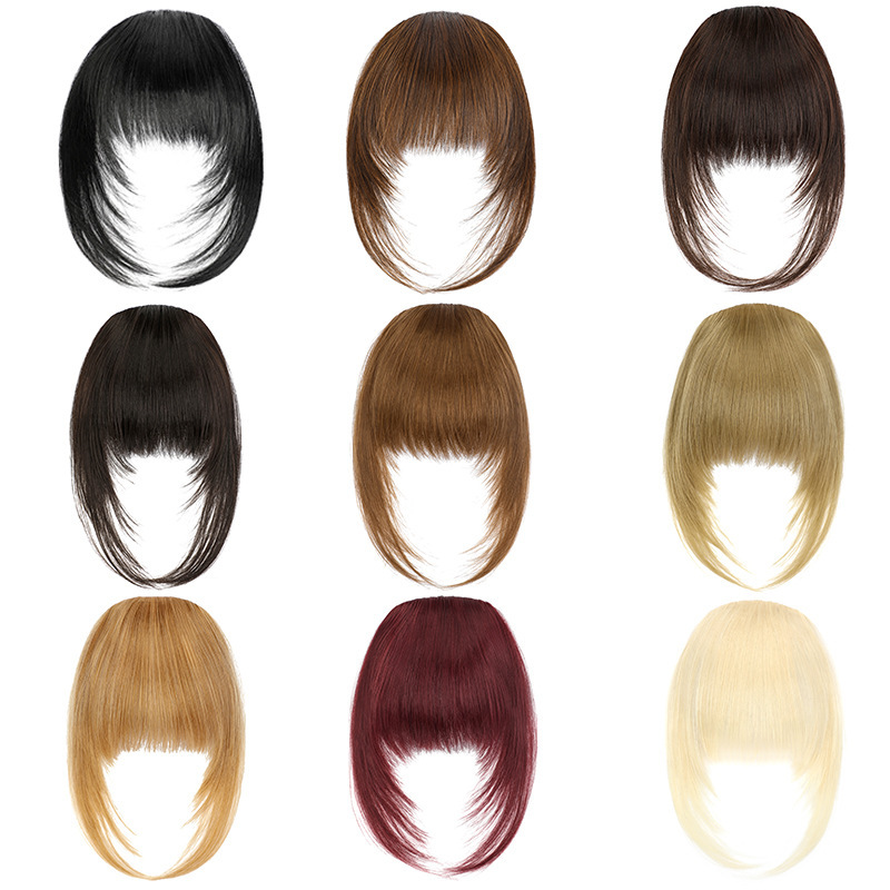 Wig bangs women's invisible hair extension seamless air bangs wig patch hair extension piece factory in stock wholesale