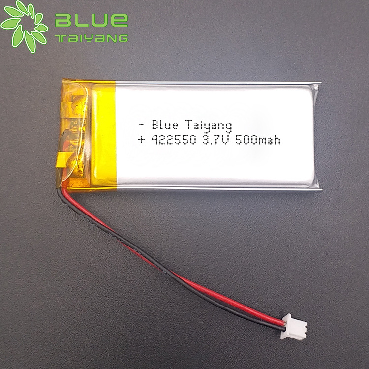 锂聚合物电池422550 500mahLED灯具3.7V可充电美容仪器洁面电池