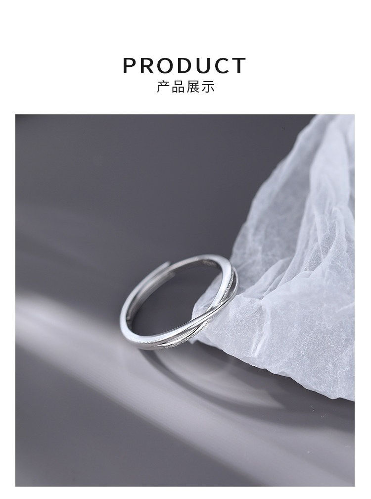 Silver Ring Women Niche Design Simple Band Lightweight Luxury 2026 New Style Trendy Premium Sense Index Finger Ring Fashion Personality Single Ring