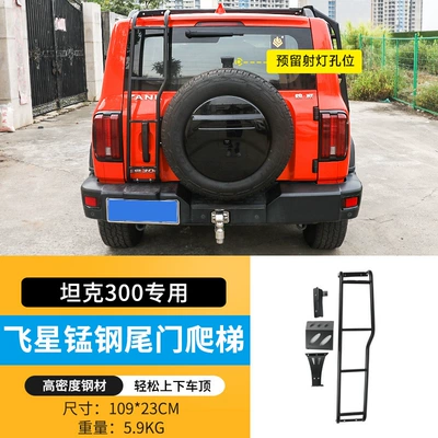 Spoiler, Roof Spotlight Four-Eye Spoiler - tank-300-flying-star-tailgate-ladder