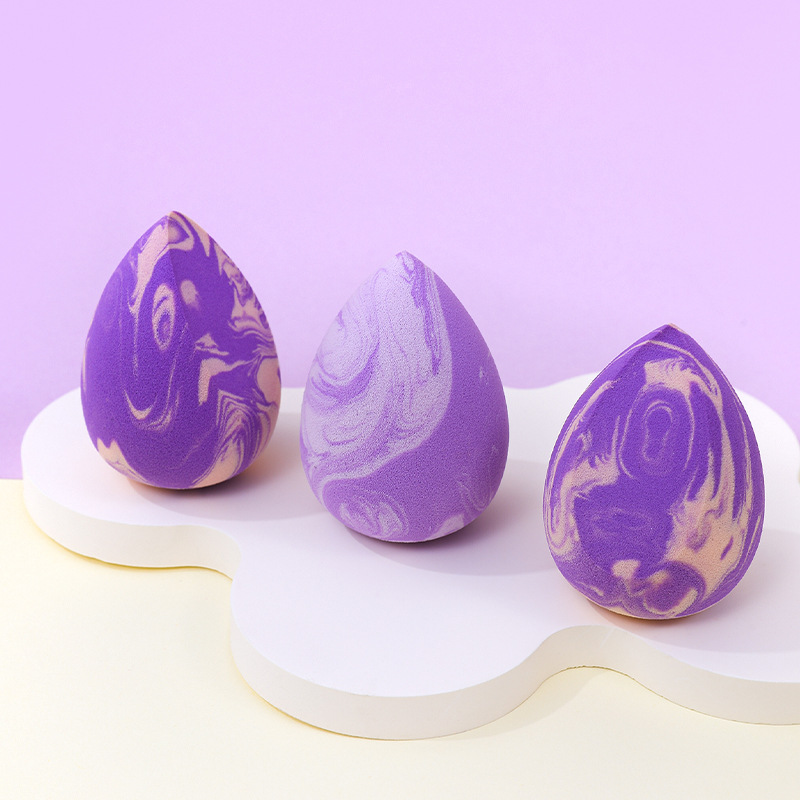 Maquillaje de belleza transfronterizo personalizado de fábrica, soplo de polvo de huevo, no coma polvo, se agranda cuando el agua se vuelve seco y húmedo, esponja de maquillaje sin látex de doble uso