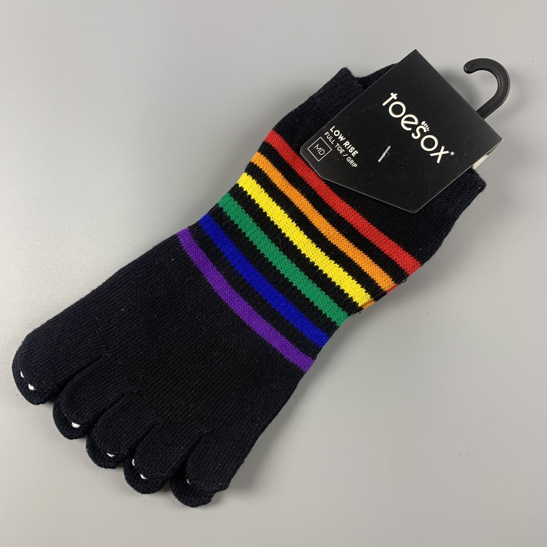 Calcetines Antideslizantes de Cinco Dedos Algodón Absorción de Sudor para Yoga y Pilates