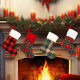 Christmas decorations pendant Christmas tree pendant bag Christmas decorations Christmas bag boots socks Christmas socks gift