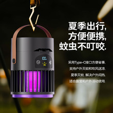 新款风扇灭蚊灯二合一多功能户外露营家用灭蚊器桌面风扇跨境批发