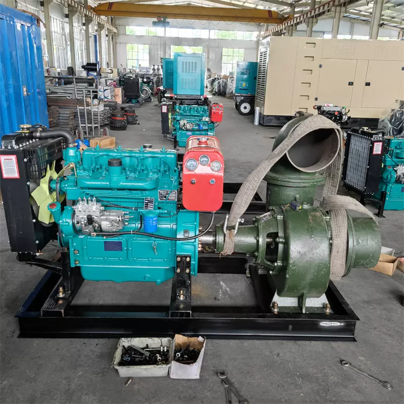 禹工 HW混流泵大流量高扬程柴油机农用抽水灌溉卧式蜗壳泵排涝