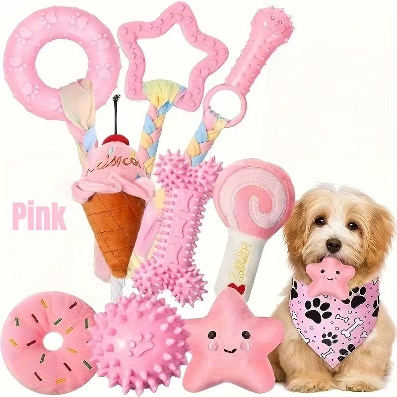 Set de nueve piezas rosa 320g