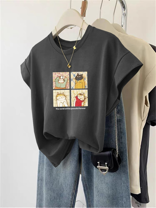 2025 新デザインニッチノースリーブコットンベスト Tシャツレディースファッショナブルで多用途なスリムショルダートップ夏|undefined