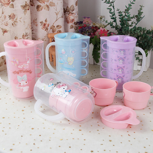 Food grade cold water kettle set for home living room Japanese style plastic summer plastic pot teapot Kuromi cinnamon dog