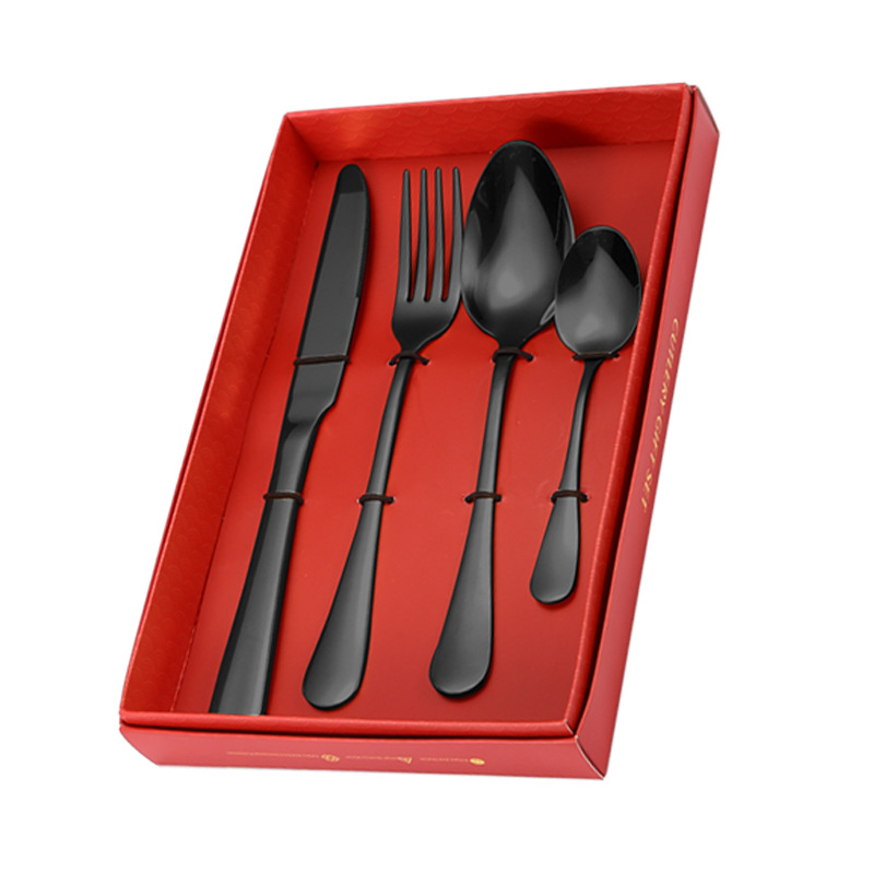 홍차숟가락 4종 세트(빨간색 상자)